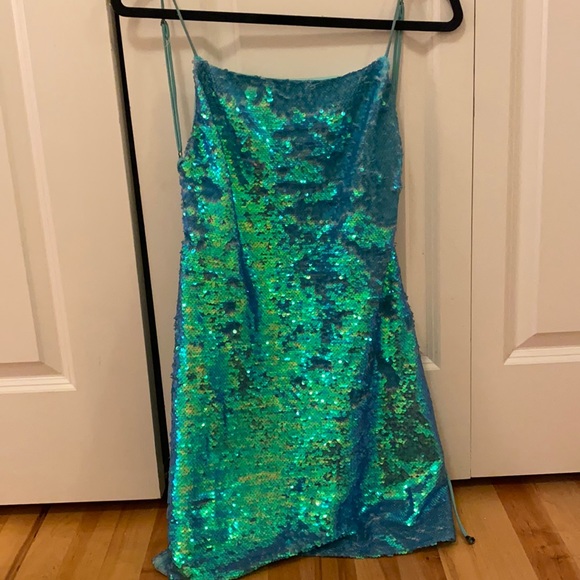 Urban Outfitters blue sparkly party dress. - Picture 1 of 1
